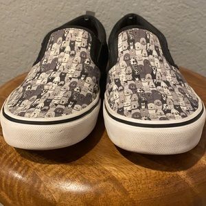 Bobs for Skechers slip ons -dog pattern